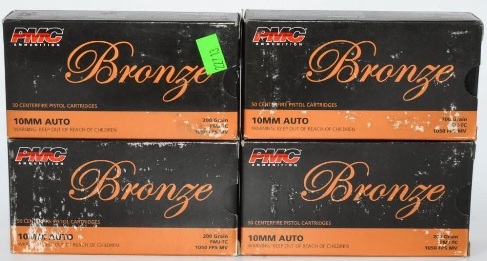 Lot 73: 200 Rounds of PMC Bronze 10mm Ammunition