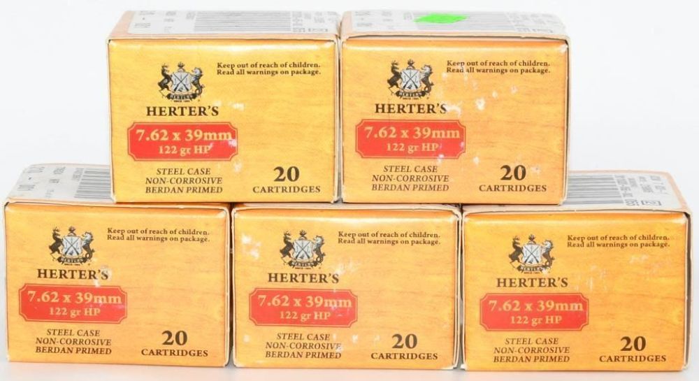 Lot 85: 100 Rounds Of Herter's 7.62x39mm Ammunition