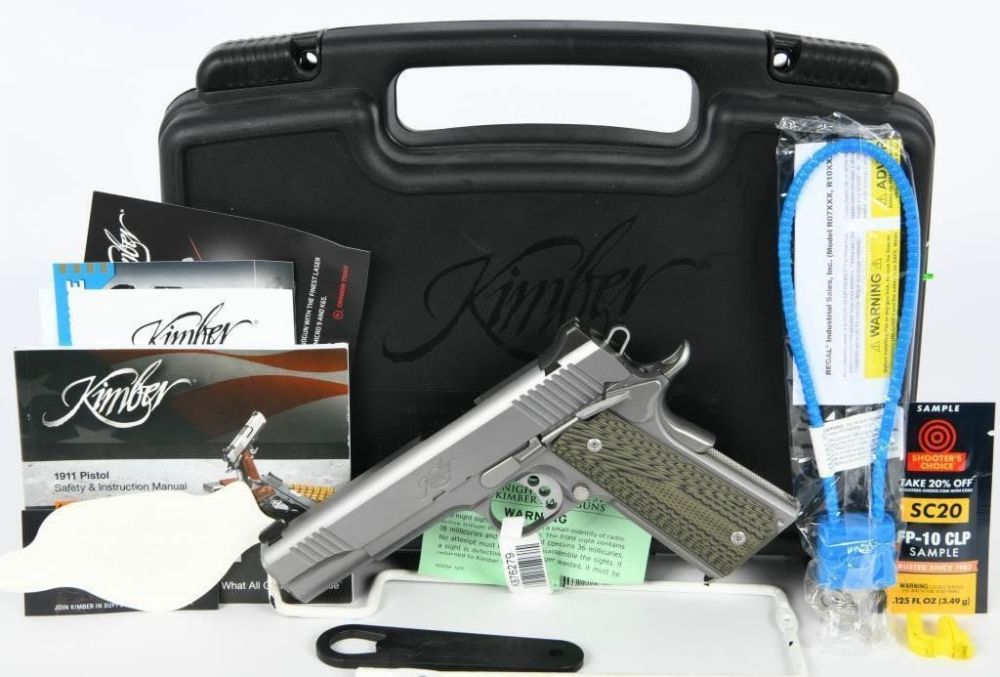 Lot 165: NEW Kimber 1911 Stainless TLE II Satin .45 ACP
