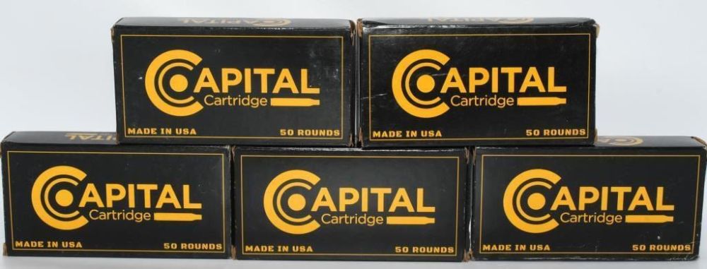 Lot 214: 250 Rounds Capital Reman 9mm Luger Ammunition