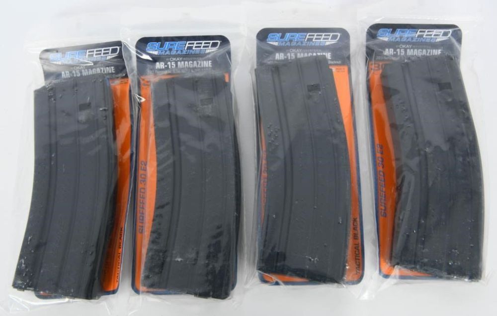 Lot 236: 4 NIP Surefeed 5.56mm 30 Round Magazines