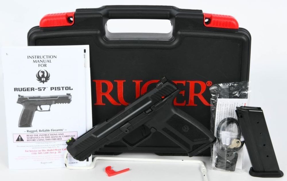 Lot 273: NEW Ruger-57 5.7x28mm Semi Auto Pistol