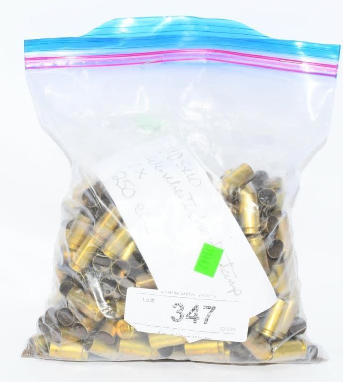 Lot 347: Approx 250 Count of Empty .40 S&W Brass Casings