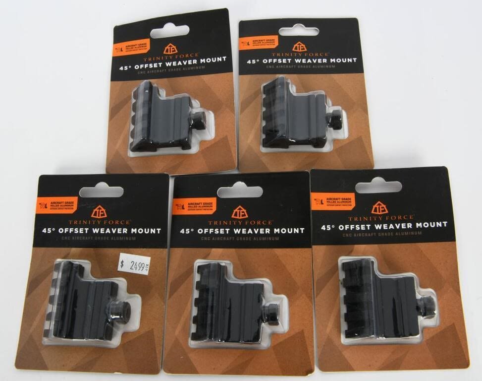Lot 392: 5 Trinity Force 45-Degree Flashlight/Optics Mounts