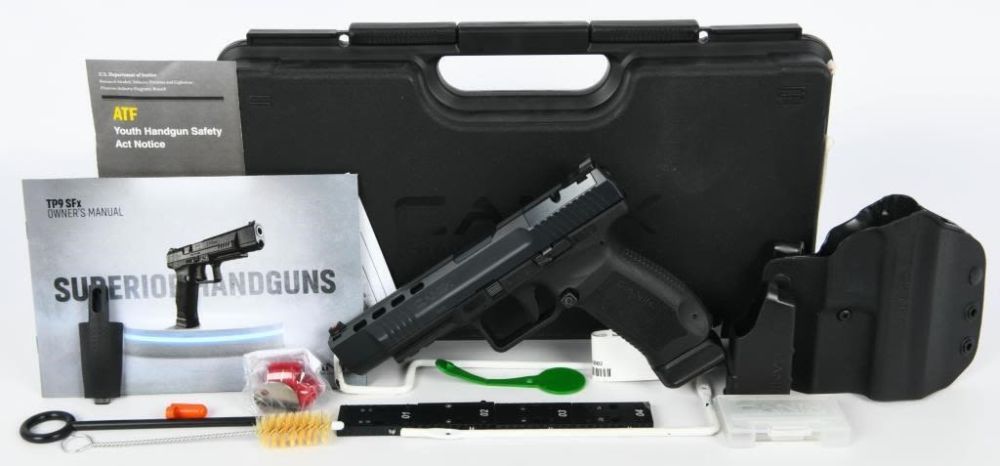 Lot 417: NEW Canik TP9SFx 9mm Semi Auto Pistol 5.2" Barrel