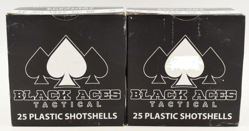 Lot 421: 50 Rounds Of Black Aces Tactical 12 Ga Buckshots
