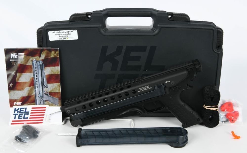 Lot 435: NEW Kel-Tec P50 5.7x28mm Semi Auto Pistol