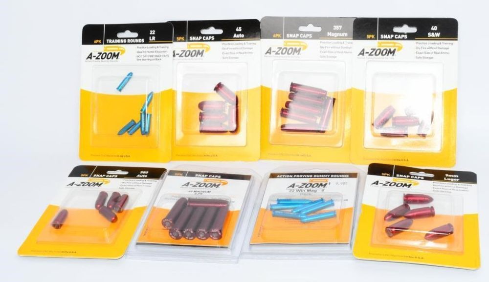 Lot 458: 8 New Packs Of Various Cal A-Zoom Snap Caps