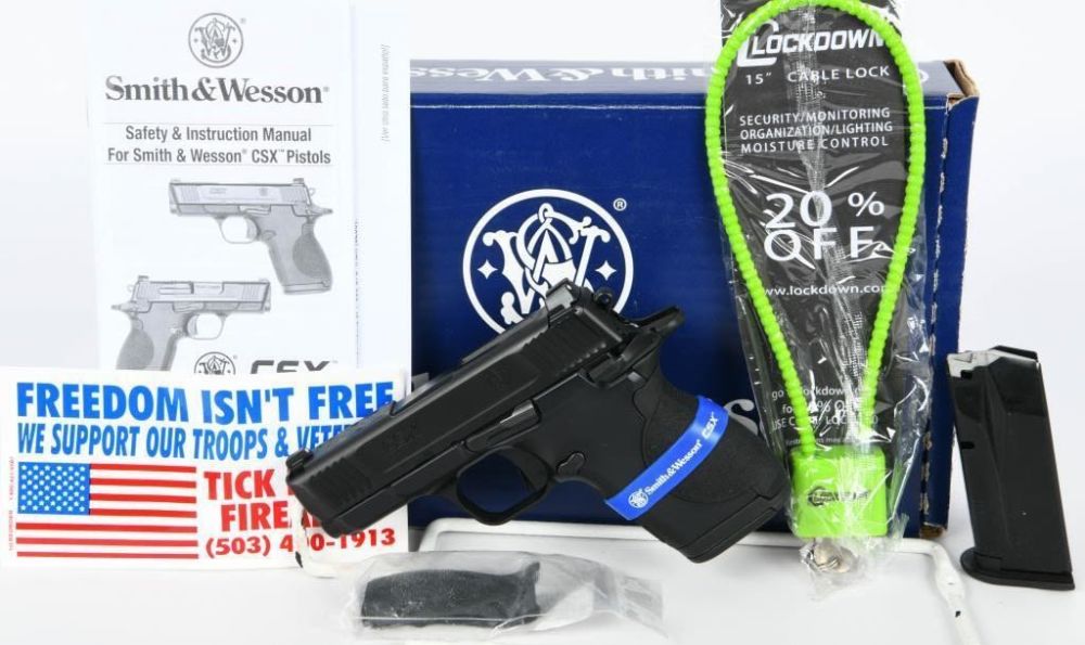 Lot 507: Smith & Wesson CSX 9mm Luger Semi Auto Pistol