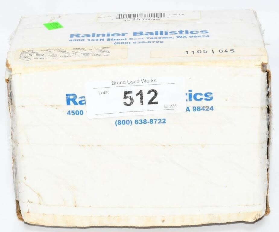 Lot 512: 1000 Count Of .45 Caliber Reloading Bullet Tips