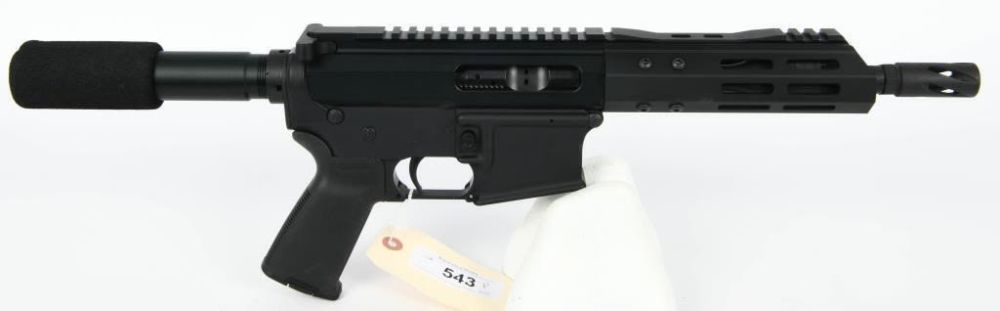 Lot 543: Anderson AM-15 Semi Auto AR-15 Pistol .223 Wylde