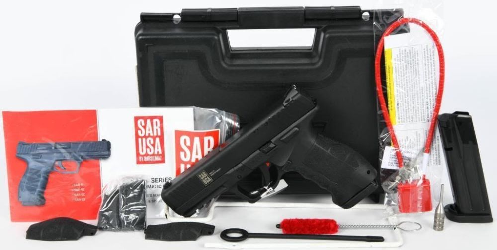 Lot 573: NEW Sarsilmaz USA SAR 9 Semi Auto Pistol 9mm