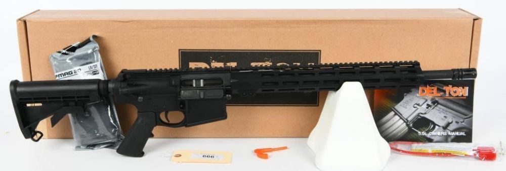 Lot 666: NEW Del-Ton Alpha Optic Ready MLok 7.62