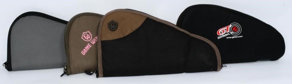 Lot 740: 4 Various Color Soft Padded Pistol Cases