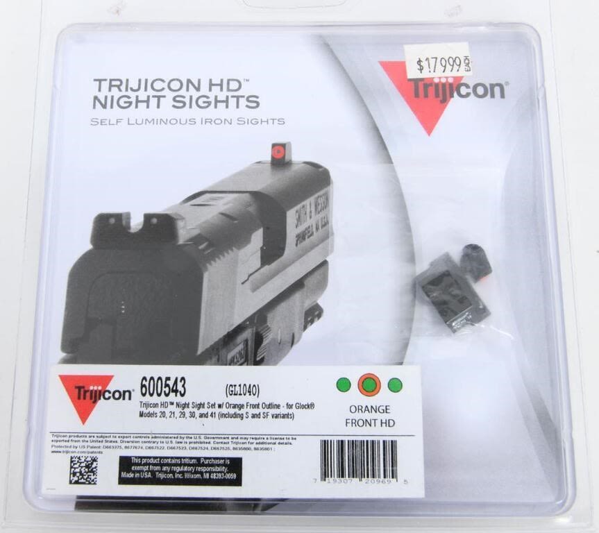Lot 755: New Trijicon HD Night Sight Set For Glock...