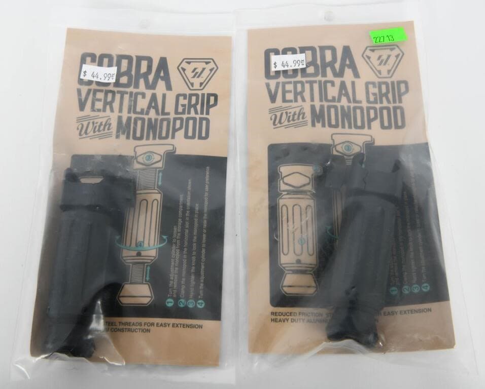 Lot 794: 2 New in the Package Cobra Vertical Grips