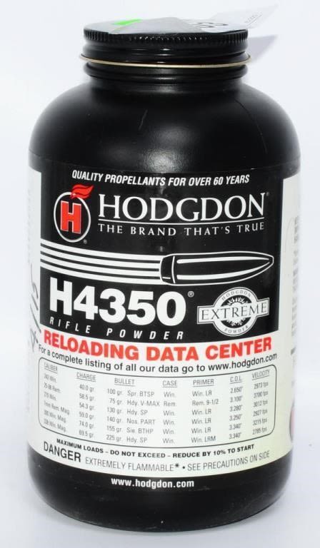Lot 803: 1 LB Bottle Of IMR H4350 Reloading Gun...