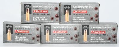 100 Rounds of PPU Range Master 5.56x45 Ammo. Secure 100 rounds of PPU Range Master 5.56x45