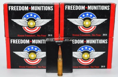 80 Rounds of Freedom Munitions .308 Win Ammo. Acquire 80 rounds of Freedom Munitions .308 Win