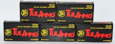 100 Rounds Of Tulammo .223 Rem Ammunition. Secure 100 rounds of Tulammo .223 Rem ammunition