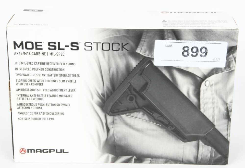 Lot 899: New in Box Magpul MOE SL-S AR-15 Carbine Stock