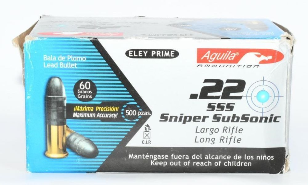 Lot 946: 500 Rounds Of Aguila .22 LR Subsonic Ammunition