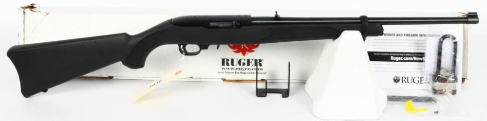 Lot 1035: Synthetic Ruger 10/22 Semi Auto Rifle .22 LR