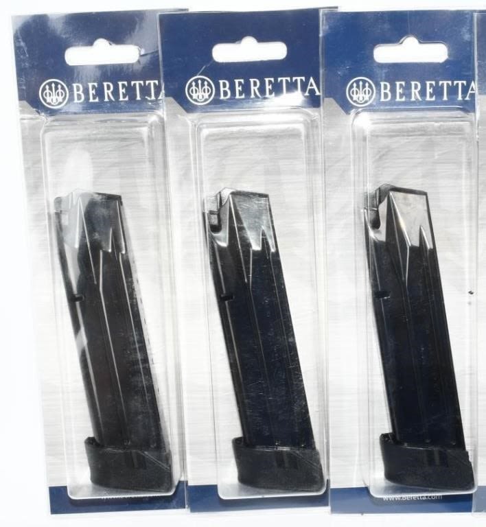 Lot 1076: 3 New in Package Beretta PX4 Storm 20 Rd Magazines