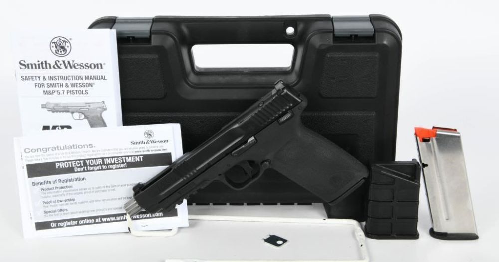 Lot 1092: Smith & Wesson M&P Semi Auto Pistol 5.7X28