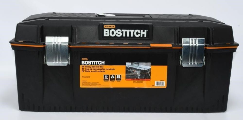 Lot 1124: Stanley Bostitch 28" Tool Box Loaded W/