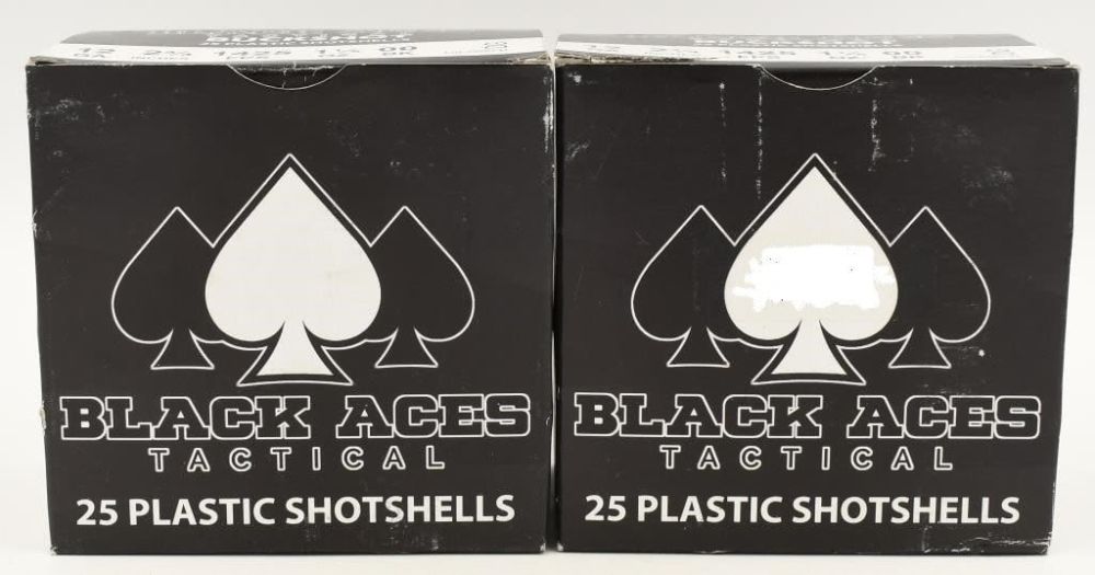 Lot 691: 50 Rounds Of Black Aces Tactical 12 Ga Buckshots