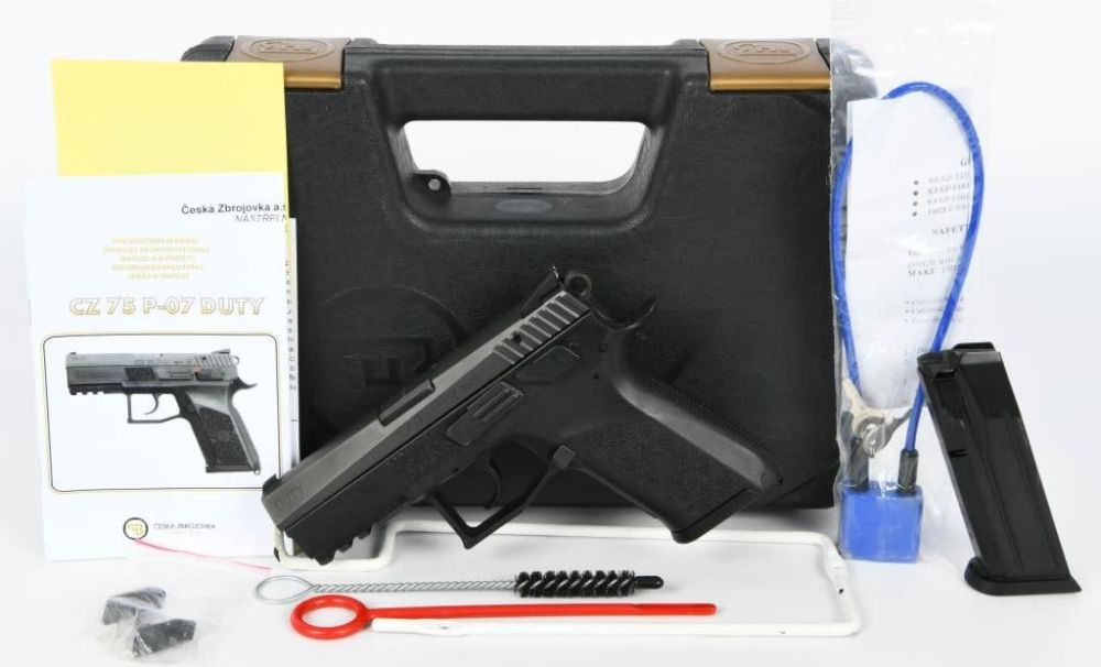 Lot 705: CZ 75 P-07 Duty Semi Auto Pistol 9MM