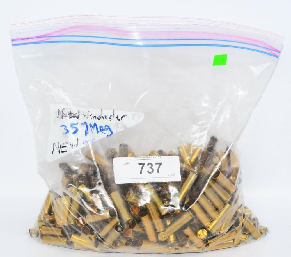Lot 737: Approx 400 Ct Of New Empty .357 Mag Brass Casings