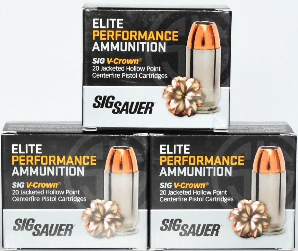 Lot 790: 60 Rounds Of Sig Sauer 10mm Elite Ammunition
