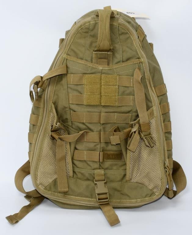 Lot 809: 5.11 Military Tan Color Tactical Backpack
