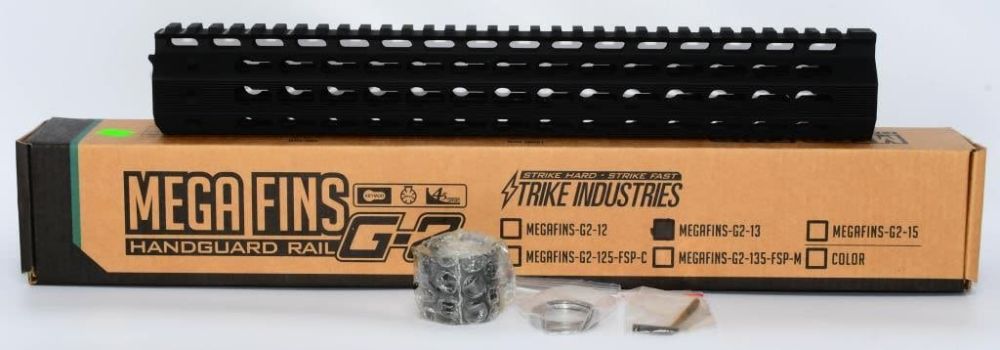 Lot 818: New in The Box Mega Fins G2-13 Handguard Rail
