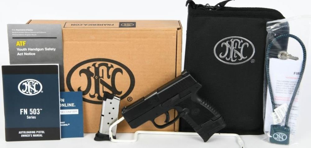 Lot 825: NEW FN FNH 503 9mm Semi Auto Pistol