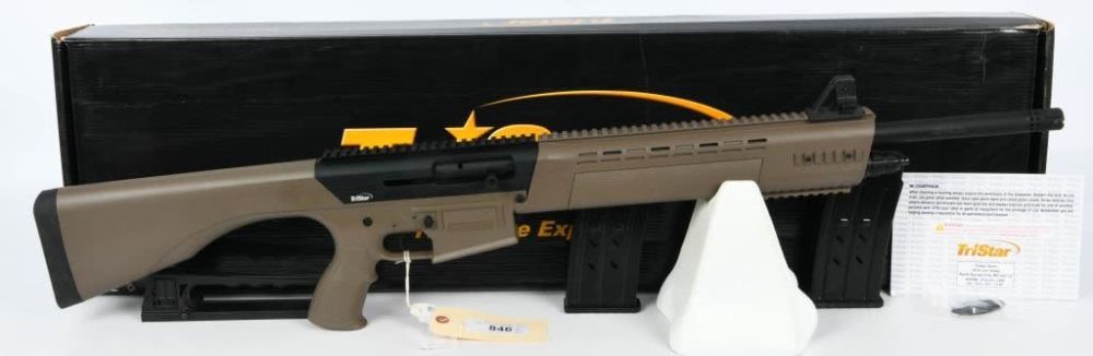 Lot 846: NEW Tristar KRX Tactical Semi Auto Shotgun 12 Ga