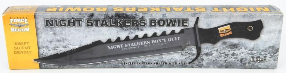 Lot 878: NIB Marine Force Recon Night Stalkers Bowie Knife