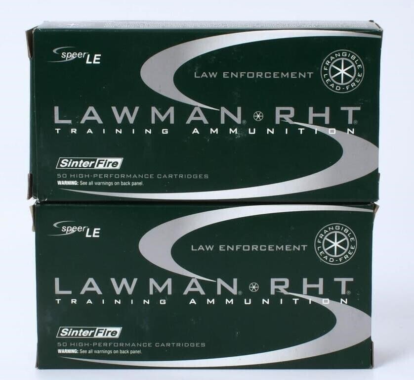 Lot 1030: 100 Rounds of Speer Lawman RHT .45 GAP Ammo