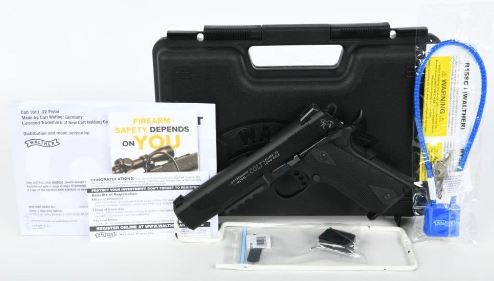 Lot 1104: NEW Walther Arms 1911 Colt Government A1 .22 LR