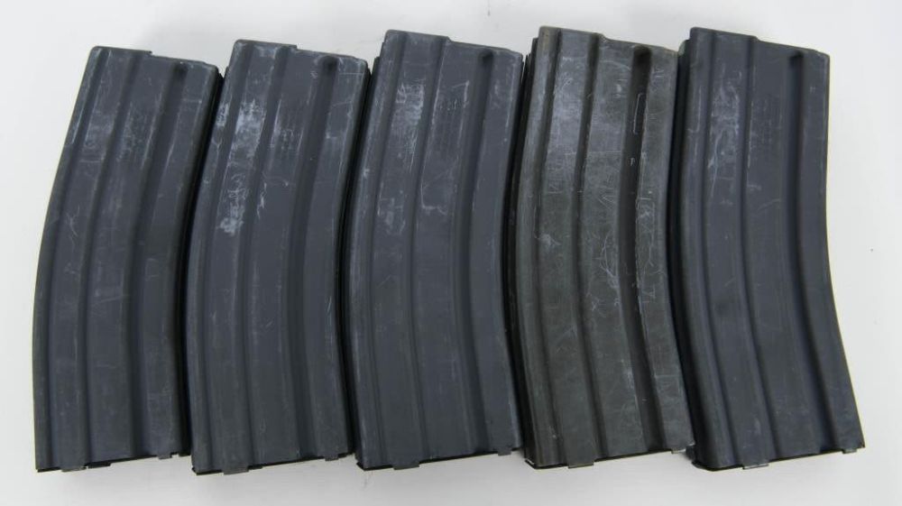 Lot 1139: 5 30 Round Metal .223/5.56 Magazines