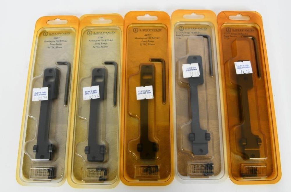 Lot 1142: 5 New In The Package Leupold Scope Mount Bases