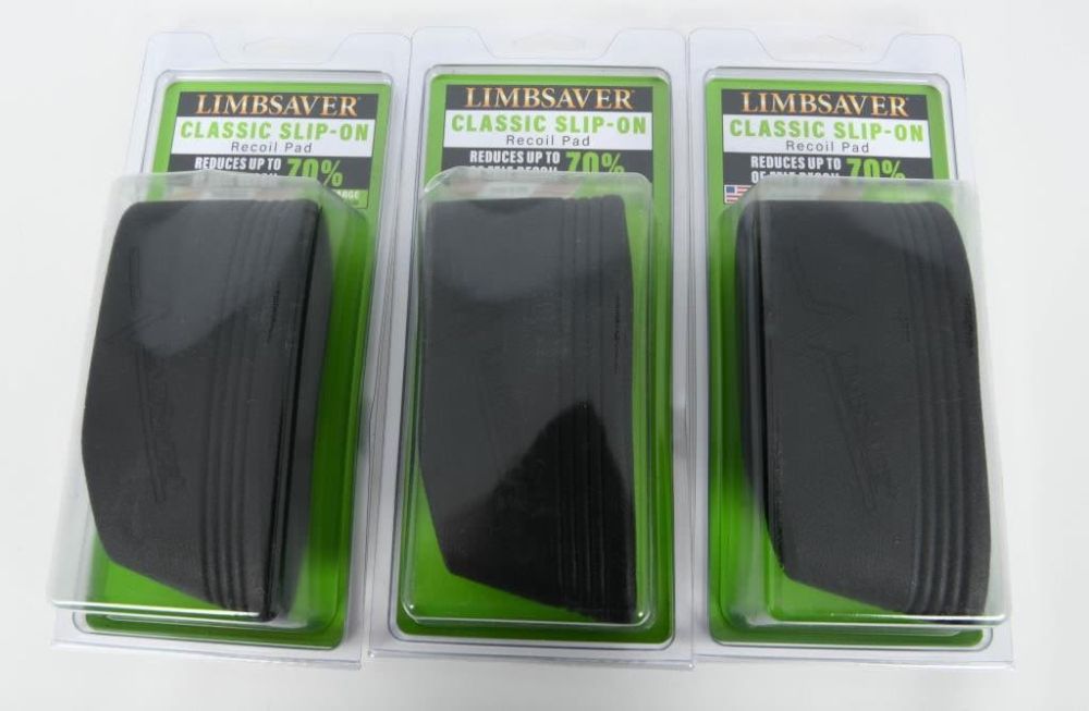 Lot 1172: 3 NIP Limbsaver Large Slip-On Recoil Pads
