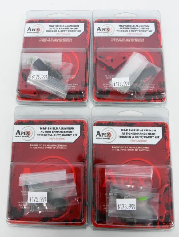 Lot 1061: 4 New Apex M&P Shield Enhancement Triggers Kits