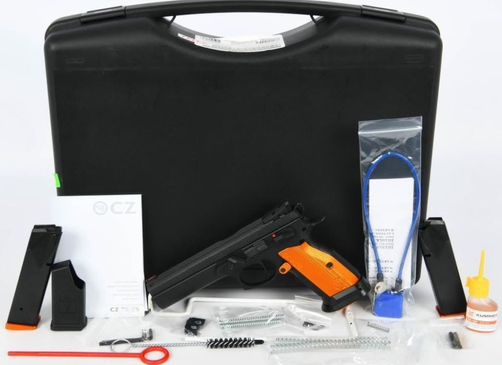 Lot 1104: NEW CZ 75 Tactical Sport Orange .40 S&W Semi Auto