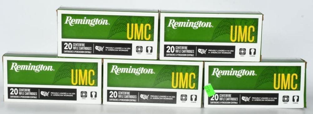 Lot 1132: 100 Rounds Of Remington .223 Rem Ammunition