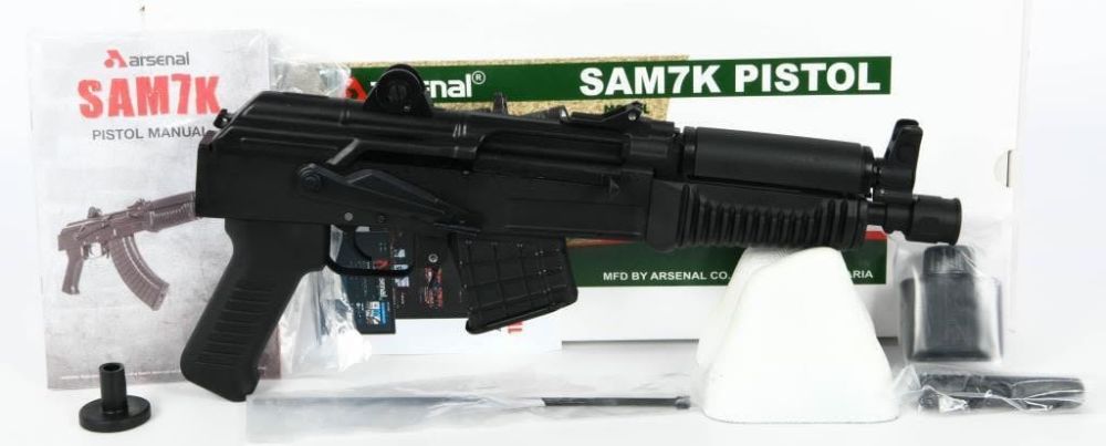 Lot 1182: SAM7K-34 7.62x39mm Semi-Automatic Pistol