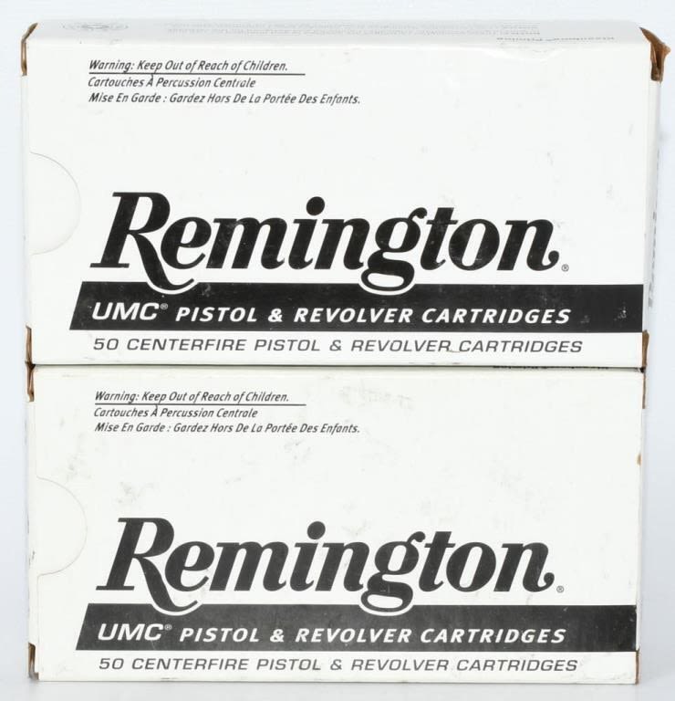 Lot 1231: 100 Rounds Of Remington 9mm Luger Ammo