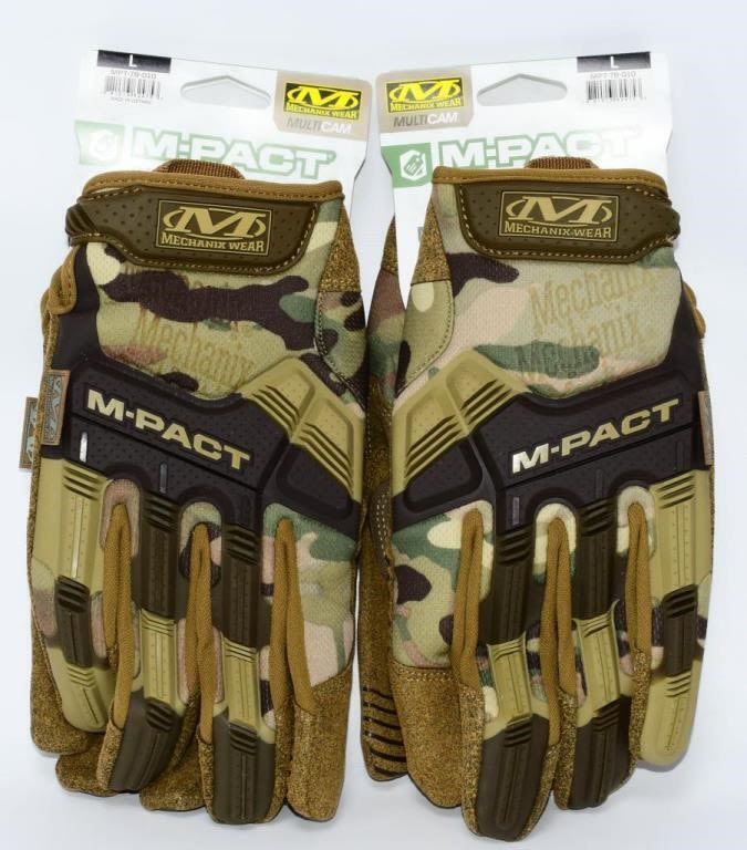Lot 1238: 2 New Pairs Of Mechanix Wear Camo Work Gloves